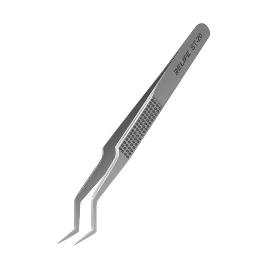 ST-20 Chip Positioning Tweezers High Precision Flying Line Super Hard Tweezer for Soldering and IC Chip Micro-repair