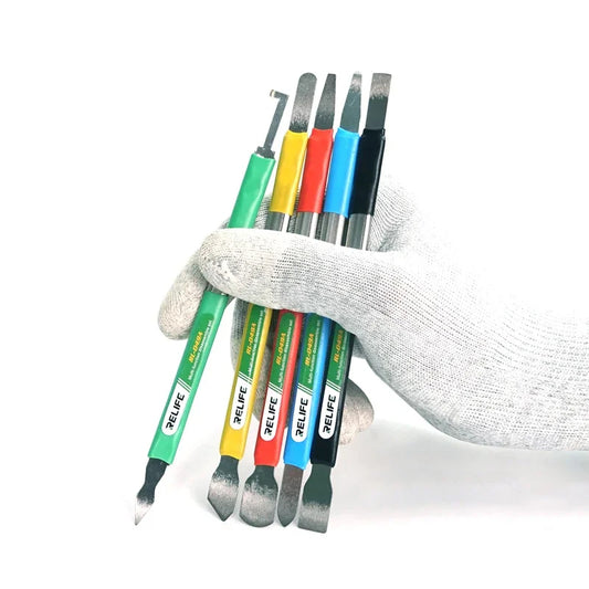 RELIFE RL-049A Double-headed Multi-function Prying Knife for Iphone Android Remove The Glass Back Cover Tin Scraping Knife tools