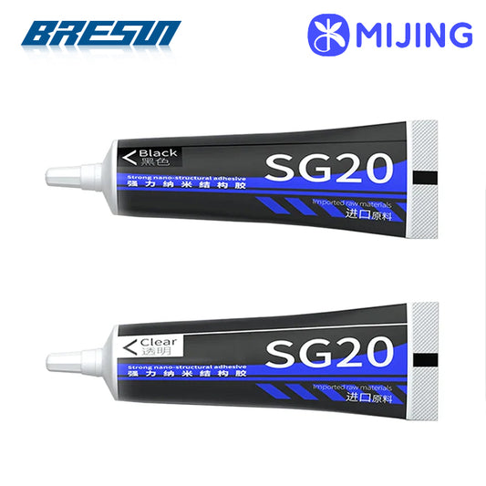 Mijing SG20 50ML Strong Nano Structural Adhesive Soft Multi Purpose Glue For Mobile Phones Touch Screen Back Cover Bonding Tools