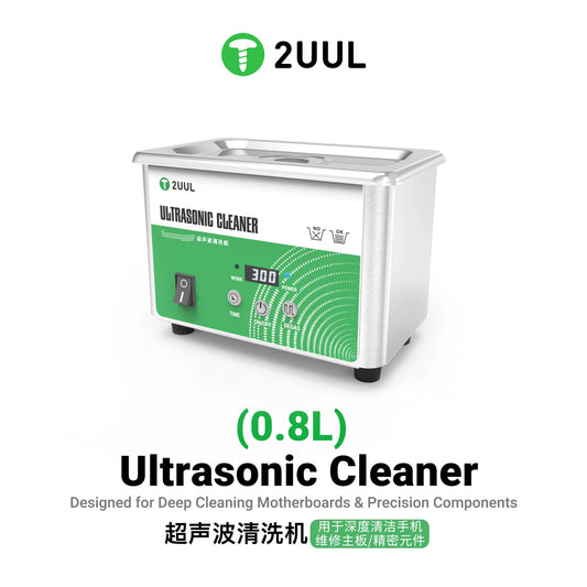 2UUL SS01 0.8L Digital Ultrasonic Cleaner For Motherboard IC Flux Removal Repair Tools