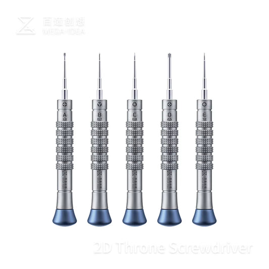 MEGA-IDEA 2D Throne Precision Screwdriver Set Magnetic Alloy Non-Slip Screwdriver Bit