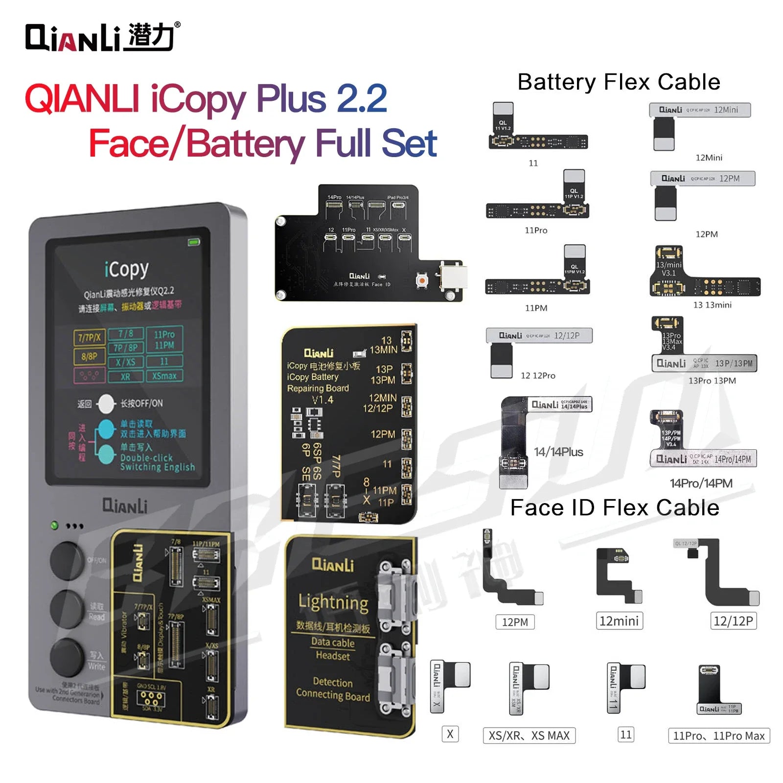 ՞‪ඉ ̫ඉ՞ページ Qianli iCopy Plus 2.2 With Face/Battery Board for iPhone X XR
