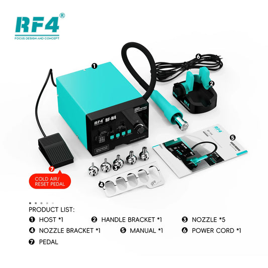 RF4 RF-H4 1200W Hot Air Gun Rework DeSoldering Station