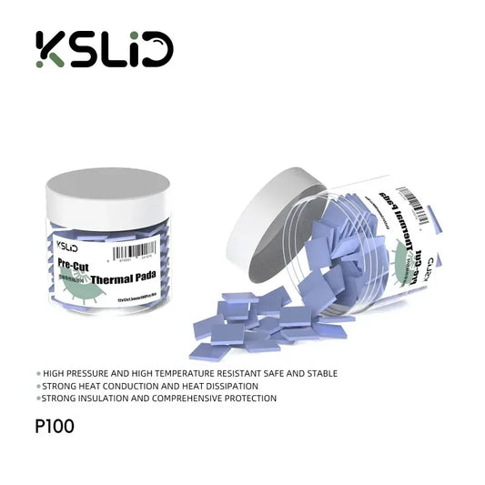 KSLID P100 100PCS Thermal Insulating Silicone Sheet