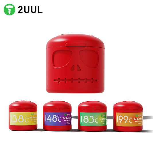 2UUL Red Skull Solder Paste for Repair 138℃ 148℃ 183℃ 199℃