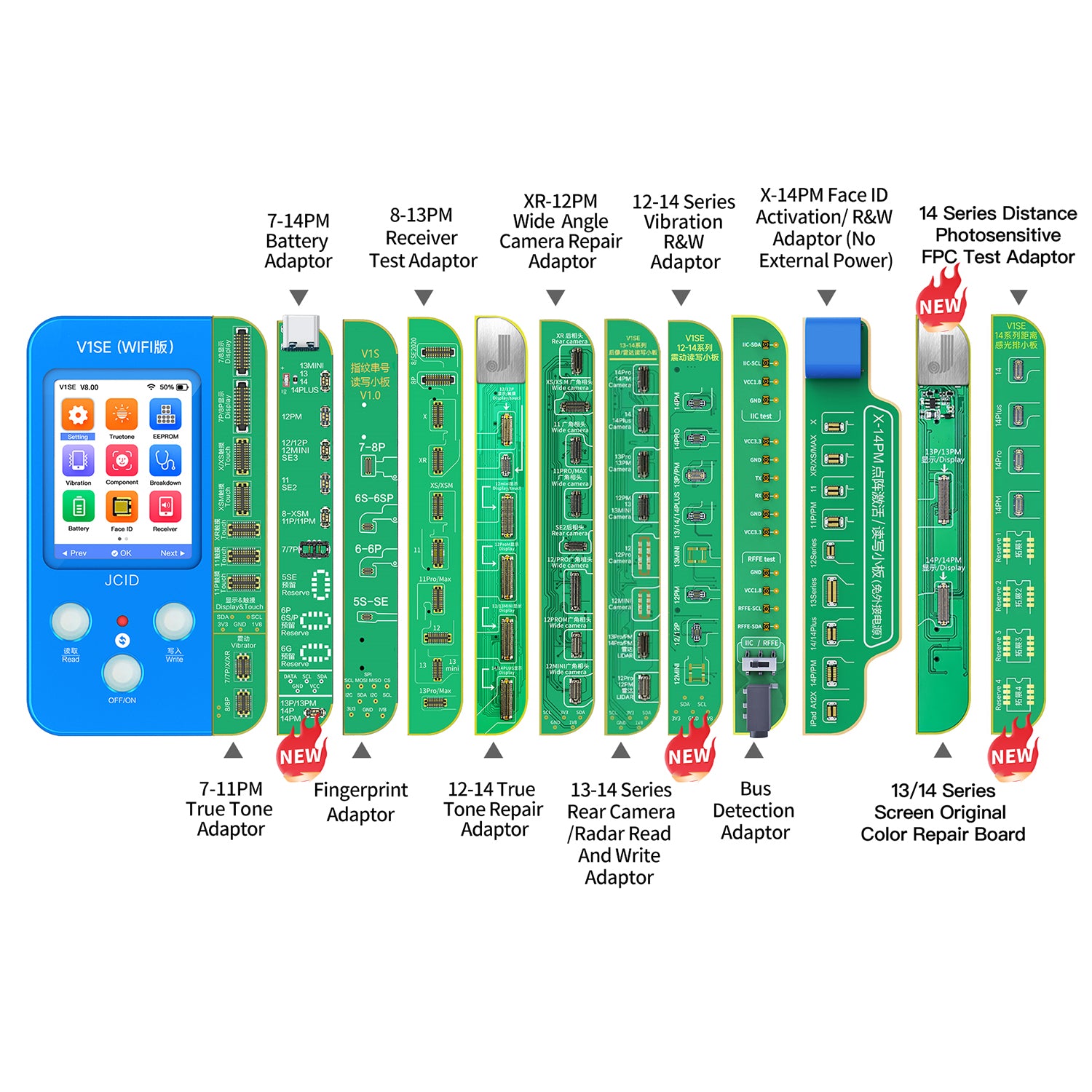 JCID V1SE Programmer iPhone X 11 12 13 14Series photosensitive original ...