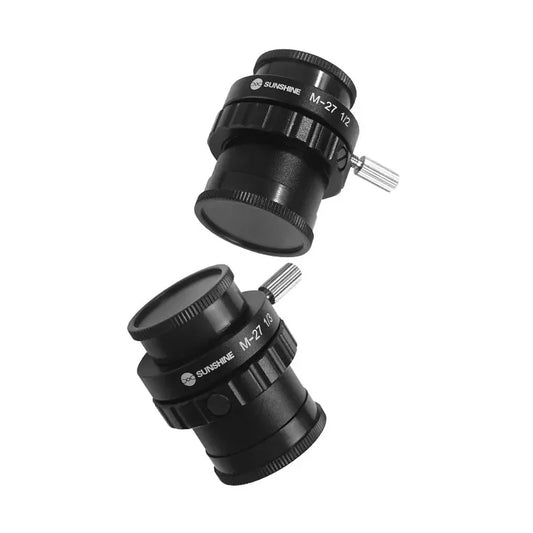 M-27 SZM CTV 1/2 1/3 Adapter 0.3X 0.5X C Mount Lens Adapter