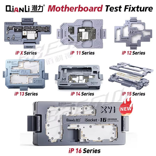 QIANLI iSocket Double-deck Motherboard test Fixture for iPhone X-17 Promax
