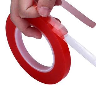 0.2MM 1/2/3/5/10/12mm 25M Strong PET Red Film
