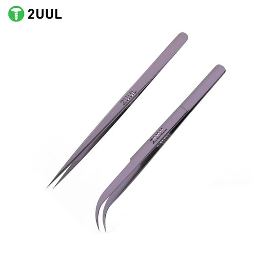 2UUL TI21 TI222 Purple Titanium Ultralight Tweezer for Precise Phone Board Repair