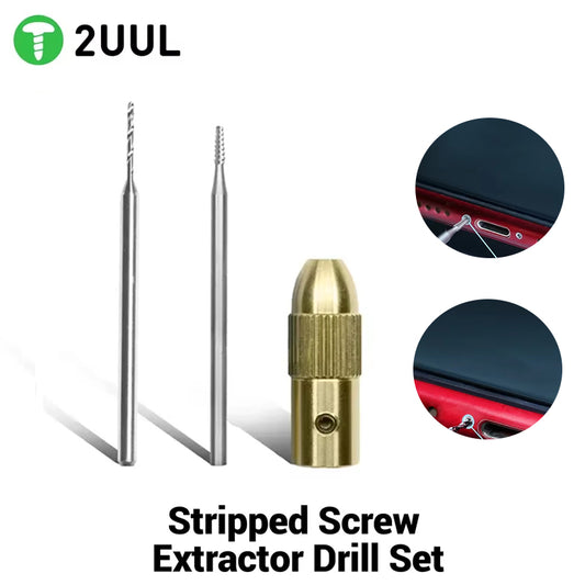 2UUL SD90 Stripped Screw Extractor Drill Bits Set