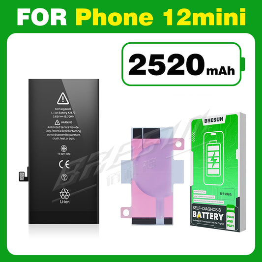 Bresun Diagnostic Battery High Capacity Replacement for IPhone 12-15 PM Support IOS 18/26