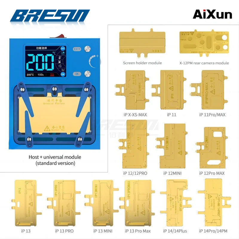 AIXUN iHeater Pro iHeater Pro Estação de dessolda inteligente para iPhone X S MAX 11 12 13 14 Pro Max Android Frame Separado