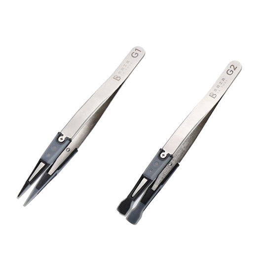 LB TOOL Replaceable Silicone Anti Static Tweezers