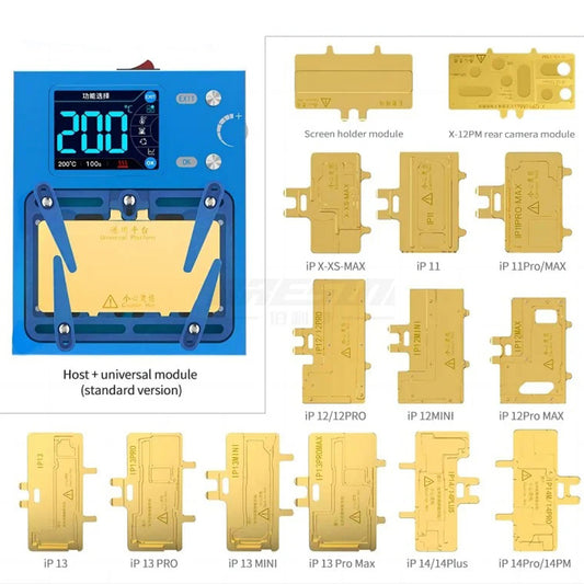 AIXUN iHeater Pro iHeater Pro Estação de dessolda inteligente para iPhone X S MAX 11 12 13 14 Pro Max Android Frame Separado