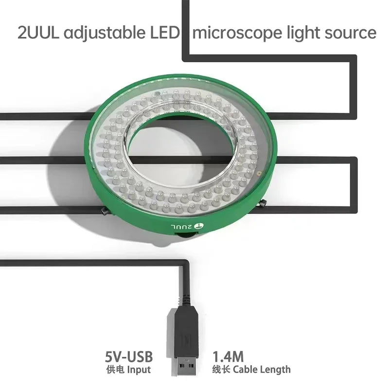 2UUL Adjustable LED Microscope Light Source