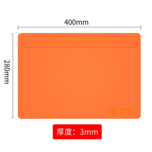 2UUL 400*280mm Heat Resisting Silicone Pad