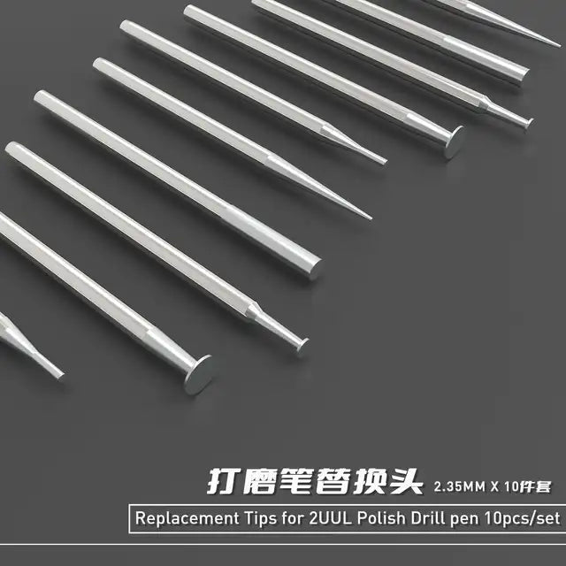 DA02 Replacement Tips for Polish Drill Pen 10pcs/set