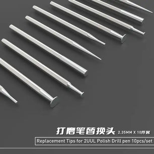 DA02 Replacement Tips for Polish Drill Pen 10pcs/set