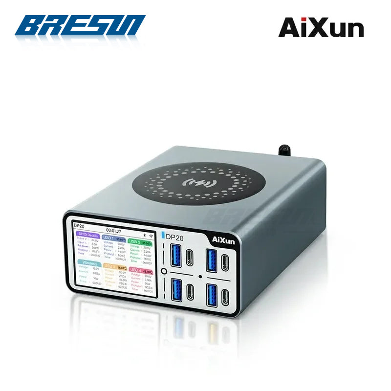 AiXun DP20 Smart Desktop Fast Charger Operation