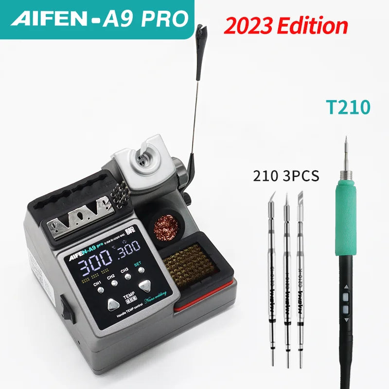 AIFEN A9pro Soldering Station Compatible Original Soldering Iron Tip 210/245/115 Handle Control Temperature Welding Rework