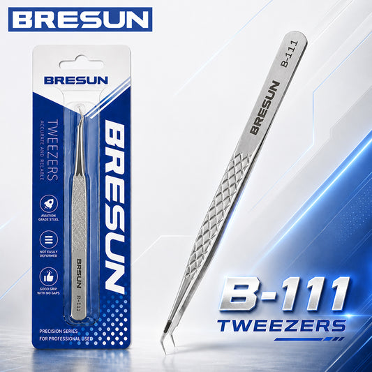 Bresun Precision Tweezers Set 4 Styles For Phone PCB Chip Electronic Repair Hand Tool