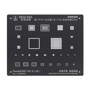 Black Steel BGA Reballing Stencil for iPhone