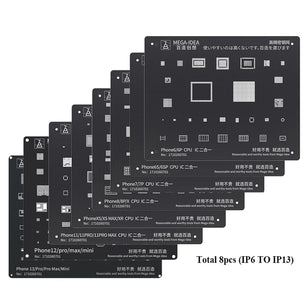 Black Steel BGA Reballing Stencil for iPhone