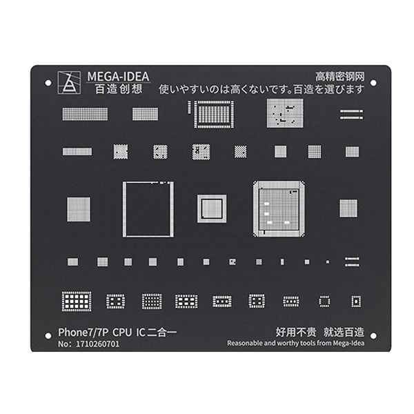 Black Steel BGA Reballing Stencil for iPhone