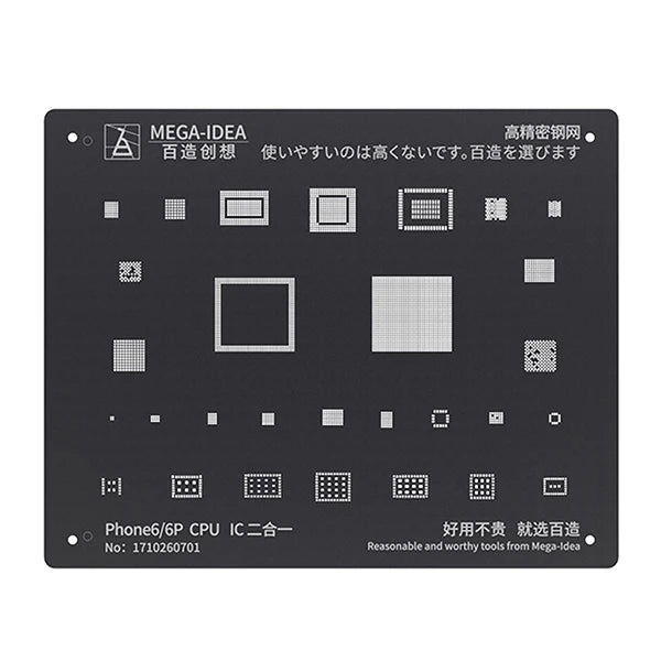 Black Steel BGA Reballing Stencil for iPhone