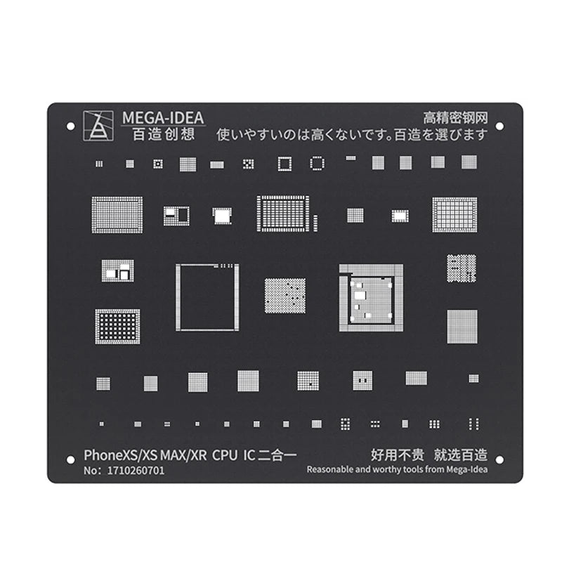 Black Steel BGA Reballing Stencil for iPhone