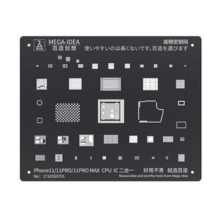 Black Steel BGA Reballing Stencil for iPhone