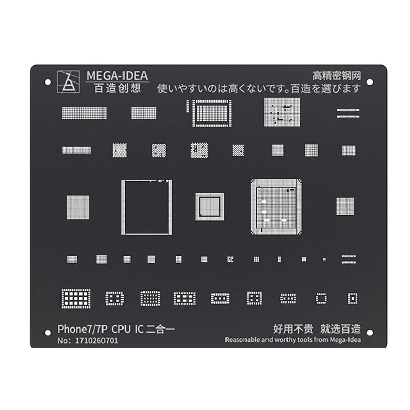 Black Steel BGA Reballing Stencil for iPhone