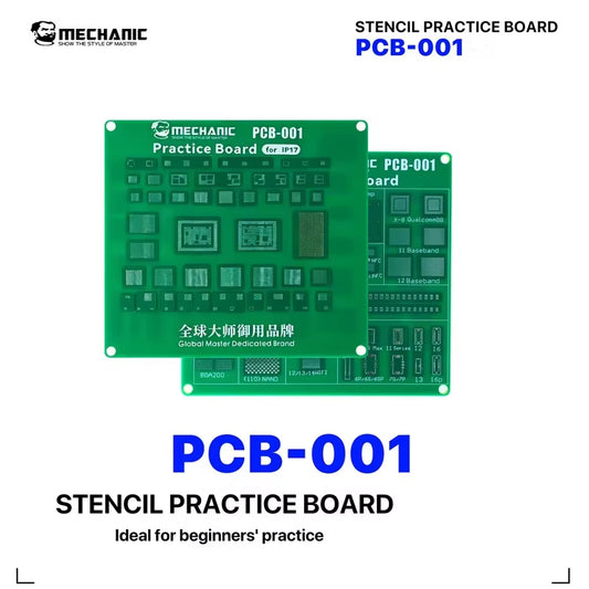 MECHANIC BGA Practice PCB Board Solder Training Plate For iP 17 Soldering Practice Repair Tool
