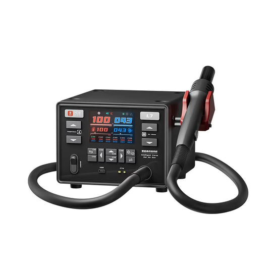 YCS L7 Smart Curve Hot Air Rework Station 1400W Auto Sleep Heat Gun with 4 Nozzles