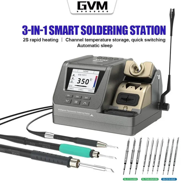 GVM H3 3-in-1 Smart Soldering Station 2S Rapid Heating