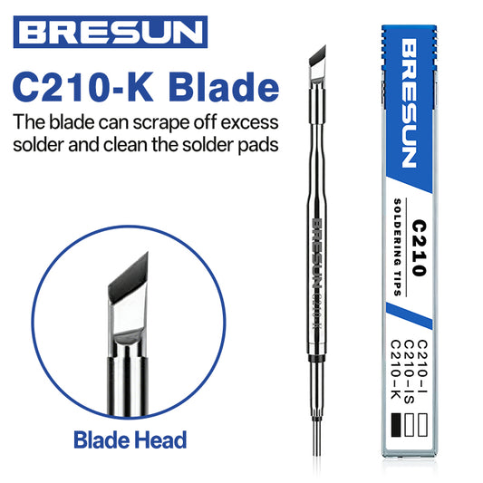 BRESUN C210 I IS K SK O Soldering Iron Tips  Lead Free Heating For JBC Soldering Station