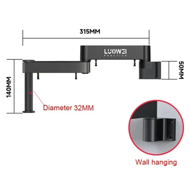 Luowei LW-017 Microscope 360° swing arm