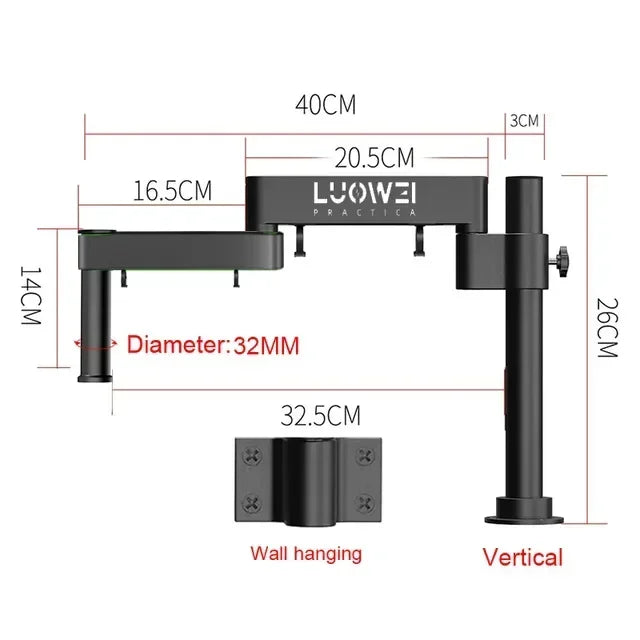 Luowei LW-017 Microscope 360° swing arm