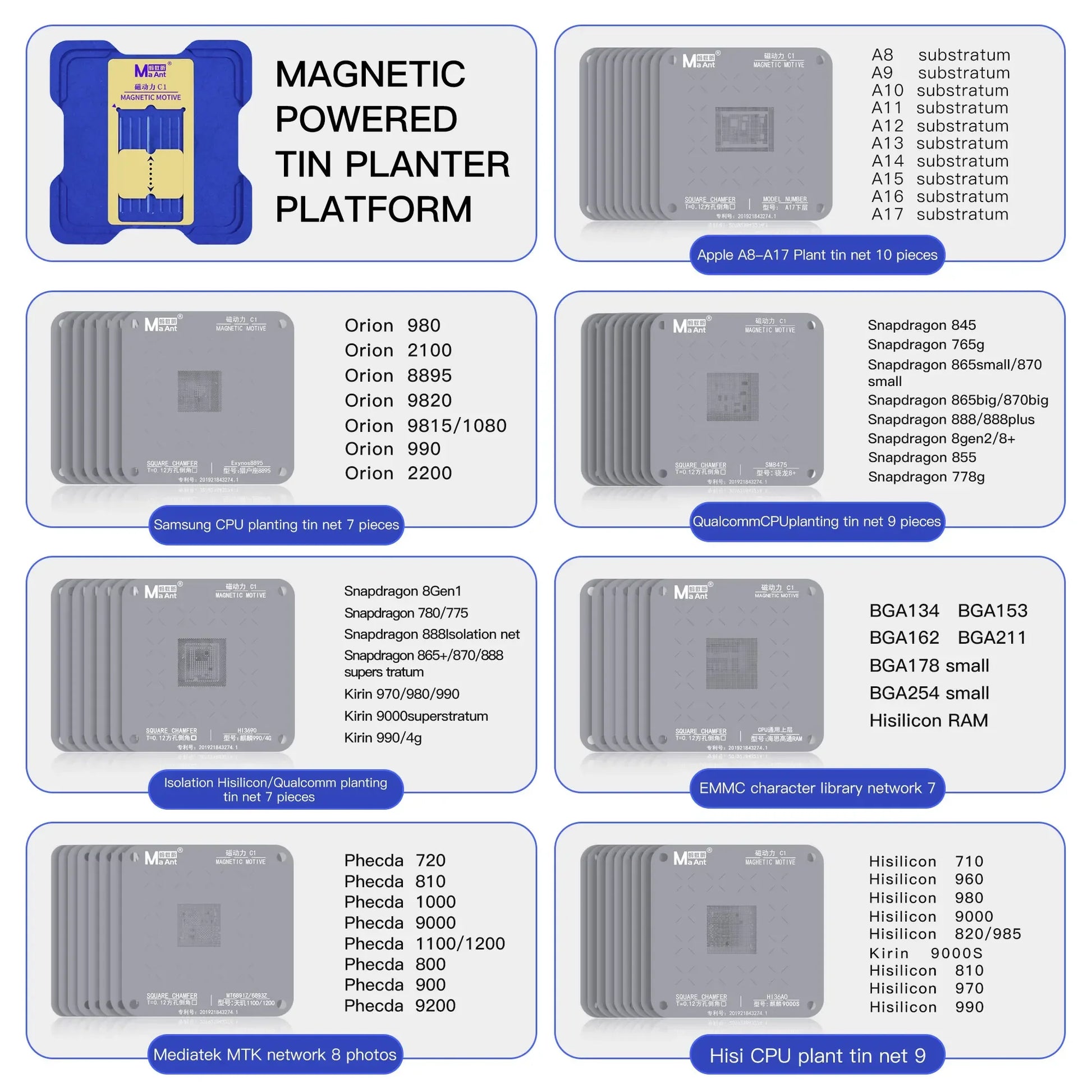 MaAnt & WYLIE Magnetodynamic tin planting platform