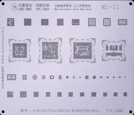 MIJING fixed sliding groove tin net MI-1/MI-14 For XIAOMI