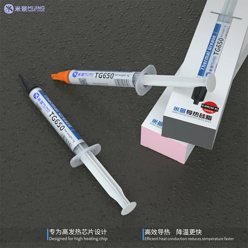 MJ TG650 Thermal silicone grease cpu silicone cooling glue