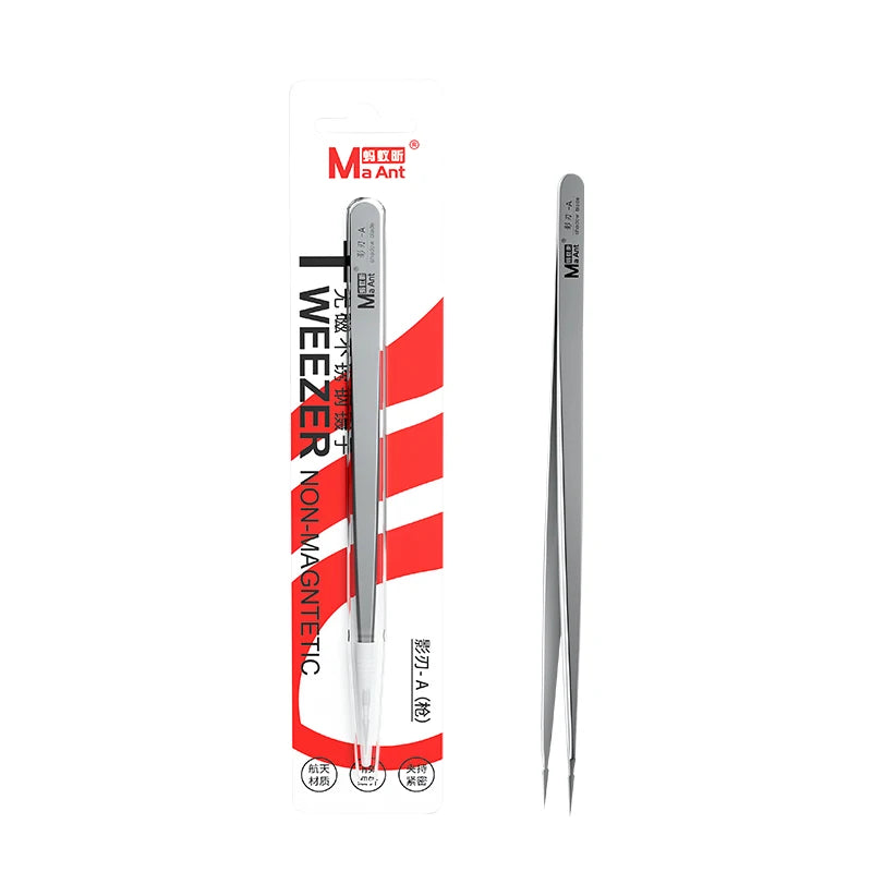 MaAnt Non-magnetic stainless steel tweezers