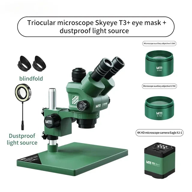 Triocular microscope Skyeye T3 with 7-45x zoom lens