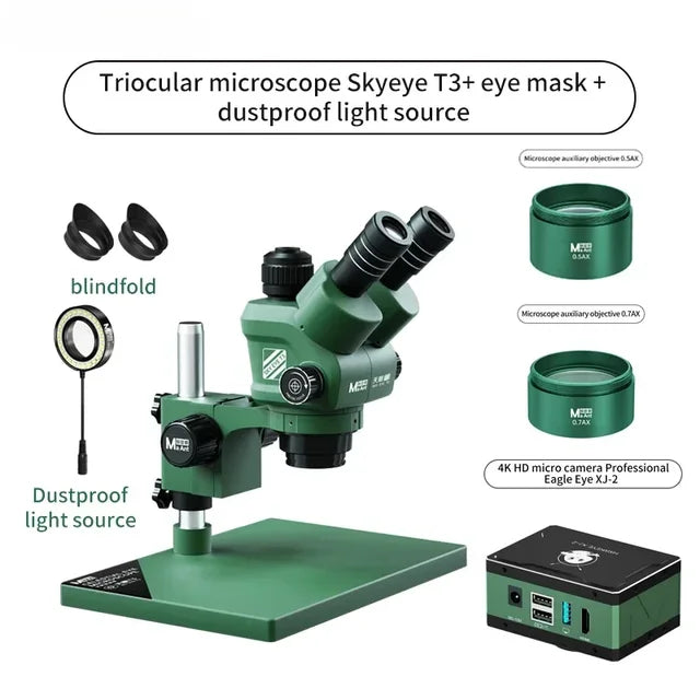 Triocular microscope Skyeye T3 with 7-45x zoom lens