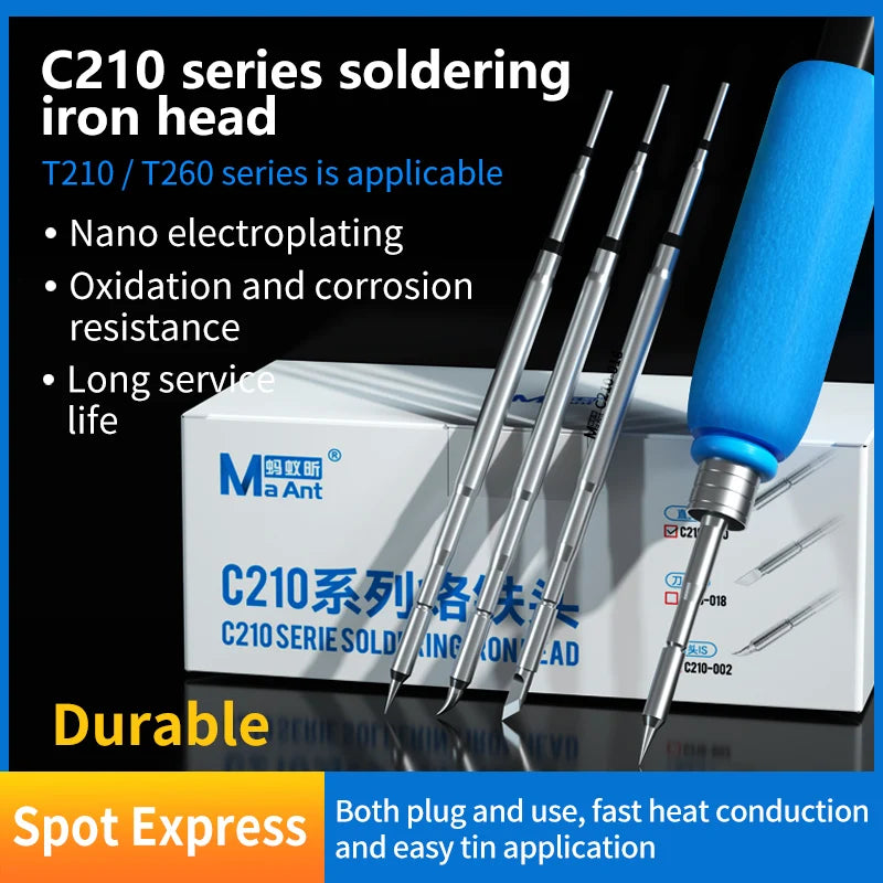 C210 Series Soldering Iron 002 020 018 Head Tips T210/T26