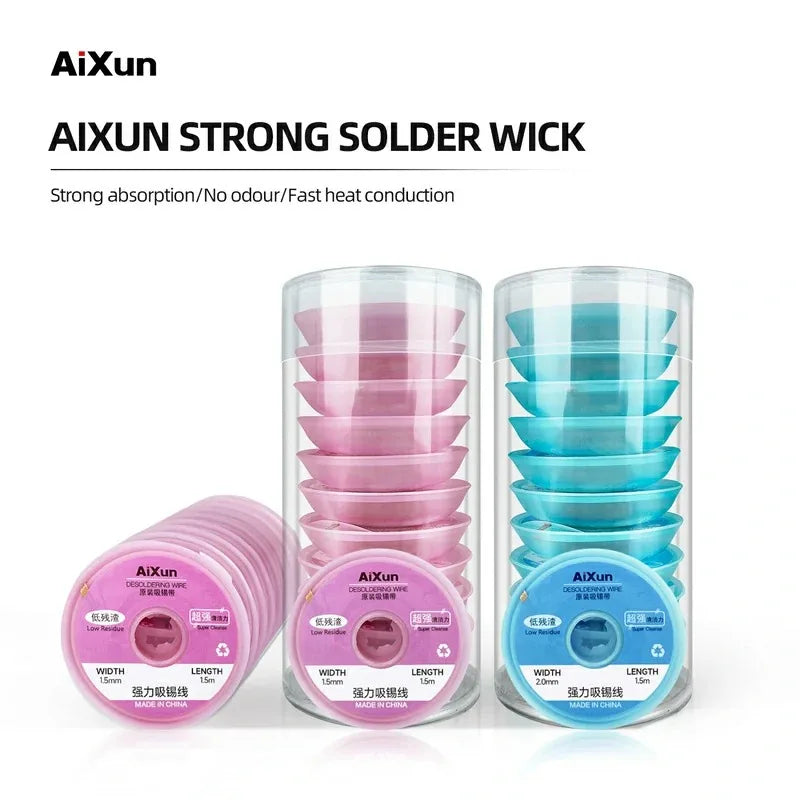 AiXun 10Pcs/lot Solder Wire Remover