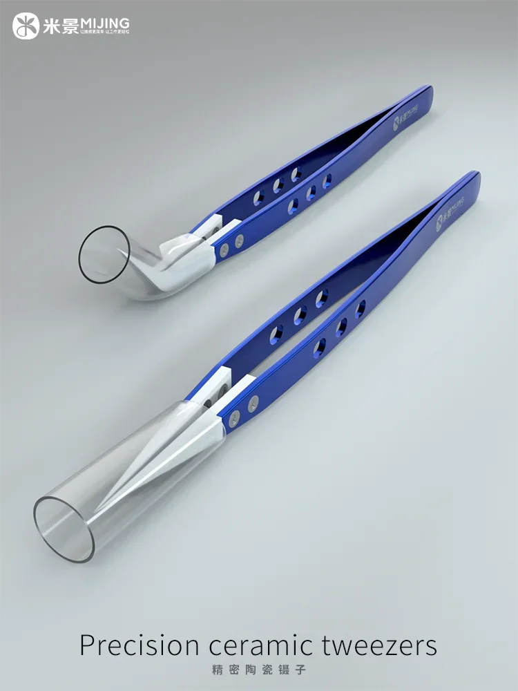 MiJing Ceramic Stainless Steel Ultra Fine Tweezers