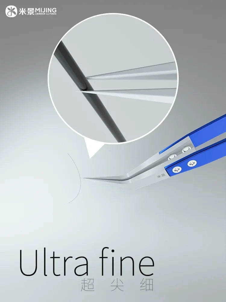 MiJing Ceramic Stainless Steel Ultra Fine Tweezers