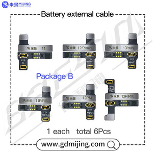 Mijing Battery Repair Flex Cable For iPhone 11-13 Pro Max Mini  Programmer